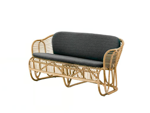 SWING - Wicker and fabric small sofa - Sofa by Sika Design