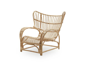 TEDDY - Wing rattan armchair with armrests - Armchair by Sika Design