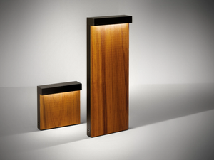 LOOK WOOD - LED wooden bollard light - Lighting by SIMES