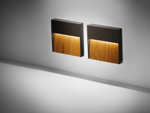 SKILL WOOD - Teak outdoor wall lamp - Wall lamp by SIMES