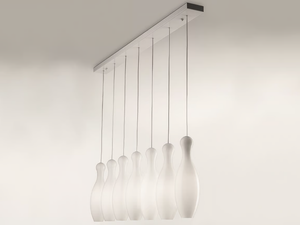 BIRILLO - LED blown glass pendant lamp - Ceiling lamp by Siru