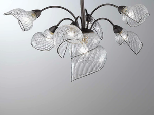 CHIOCCIOLA MS 244 - Murano glass chandelier - Ceiling lamp by Siru