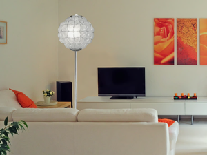 POUFF RP 383 - Murano glass floor lamp - Floor lamp by Siru