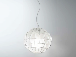 POUFF RS 383 - Murano glass pendant lamp - Ceiling lamp by Siru