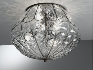 SAN TOMÀ MC 413 - Murano glass ceiling light - Ceiling lamp by Siru