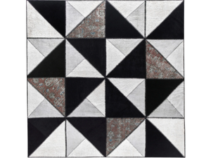 BELEN - Square wool Kilim with geometric shapes - Carpet by SITAP Carpet Couture Italia