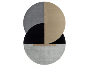 ECLYPSE - Round fabric rug with geometric shapes - Carpet by SITAP Carpet Couture Italia