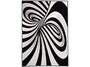 GABRIELLE 1040K/Q13 - Optical rectangular rug in viscose and polypropylene - Rug by SITAP Carpet Couture Italia