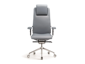 BLACK OR WHITE - Swivel leather executive chair - Office Chair by SITIA