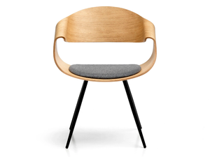 CHANTAL - Multi-layer wood chair with armrests - Chair by SITIA