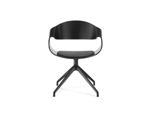 CHANTAL - Swivel trestle-based multi-layer wood chair - Chair by SITIA