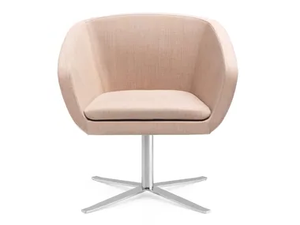 GINKGO - With 4-spoke base upholstered chair with armrests - Chair by SITIA