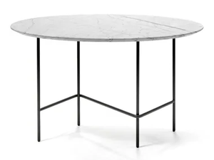 LOVERS - Round marble high side table - Coffee table by SITIA