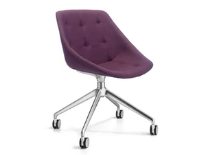MISS LILY - Trestle-based swivel office chair with castors - Office Chair by SITIA