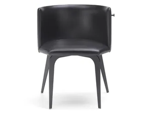 PERGY - Upholstered leather chair - Chair by SITIA
