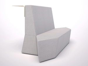 ROCKS - Fabric bench high-back - Bench by SITIA