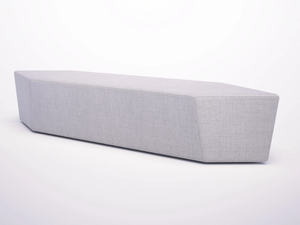 ROCKS - Upholstered fabric bench - Bench by SITIA