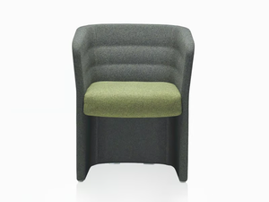 CELL 75 - Fabric guest chair with armrests - Chair by Sitland