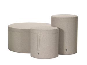 DODO - Upholstered round fabric pouf - Pouf by Sitland