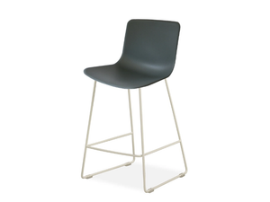 MILOS ELLE - Sled base plastic barstool with footrest - Stool by Sitland