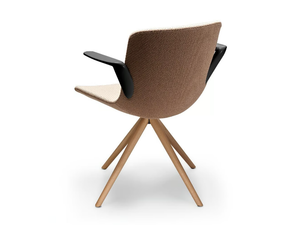 MILOS LIFE - Trestle-based fabric chair - Chair by Sitland