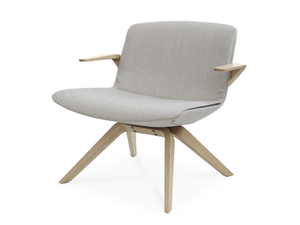 MILOS LOUNGE - Easy chair with armrests - Armchair by Sitland