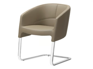 OF COURSE - Cantilever leather easy chair - Armchair by Sitland