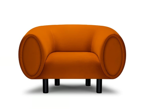 TOBI - Polyester armchair with armrests - Armchair by Sitland