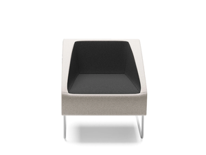 ITACA - Sled base easy chair with armrests - Armchair by SITLOSOPHY®