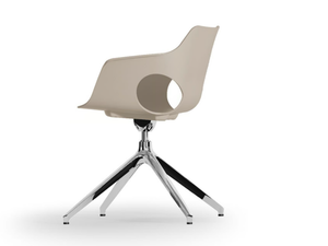 JAMILA - Trestle-based chair with armrests - Chair by SITLOSOPHY®