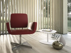 MONET - With 4-spoke base easy chair with armrests - Armchair by SITLOSOPHY®