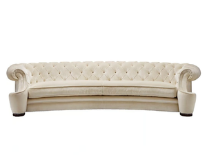 CHESTER - Tufted curved fabric sofa - Sofa by Siwa Soft Style