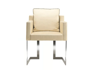 VERTIGO - Leather chair with armrests - Chair by Siwa Soft Style