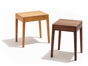 THEO - Rectangular wooden bedside table with drawers - Side table by Sixay furniture