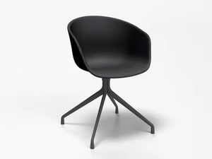 KRIB - Trestle-based coated foam chair - Chair by SIXINCH