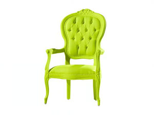 LOUIS - Coated foam easy chair with armrests - Armchair by SIXINCH