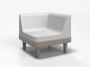 OFFSHORE - Corner coated foam armchair - Armchair by SIXINCH