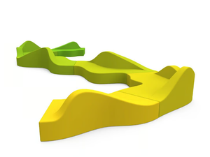 RIVER MUST FLOW - Modular coated foam leisure sofa - Sofa by SIXINCH