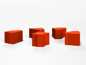 SHARD - Coated foam pouf - Pouf by SIXINCH