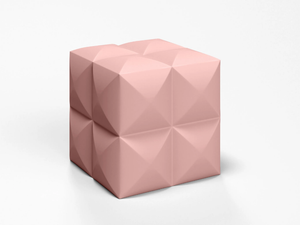THE BENCH - Square coated foam pouf - Bench by SIXINCH