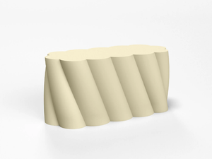 TWIST - Backless coated foam bench seating - Bench by SIXINCH