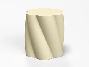 TWIST - Round coated foam pouf - Pouf by SIXINCH