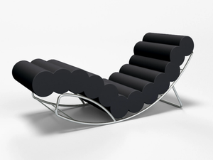 WIGGLEWORM - Coated foam chaise longue - Chair by SIXINCH