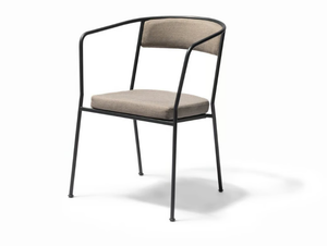 ARHOLMA - Fabric and metal garden chair with armrests - Chair by Skargaarden