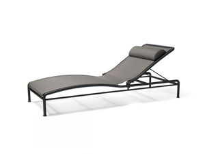 ARHOLMA - Fabric garden lounger with metal structure. - Accessories by Skargaarden