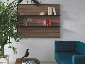 TALEA AK - Floating wooden bookcase - Cabinet by Skema