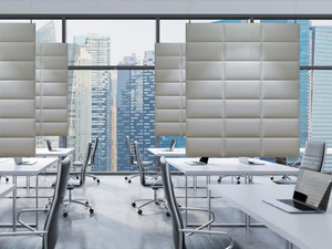 ECODESK BAFFLE XL - Polyester fibre acoustic baffles - Screens by Slalom