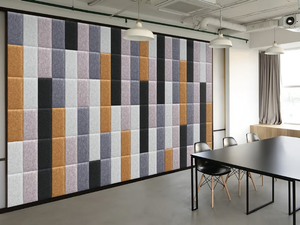 ECODESK SURFACE - Polyester fibre Acoustic wall panel - Paneling by Slalom