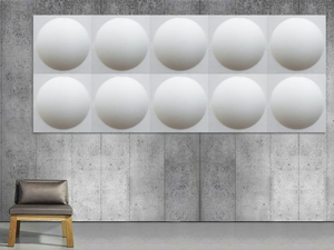 ECOROUND - Polyester fibre Acoustic wall panel - Paneling by Slalom