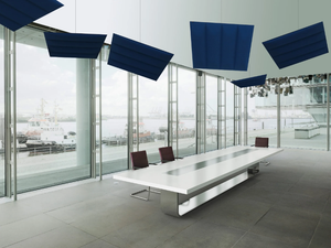 ECOWALL CLOUD - Polyester fibre acoustic ceiling clouds - Screens by Slalom